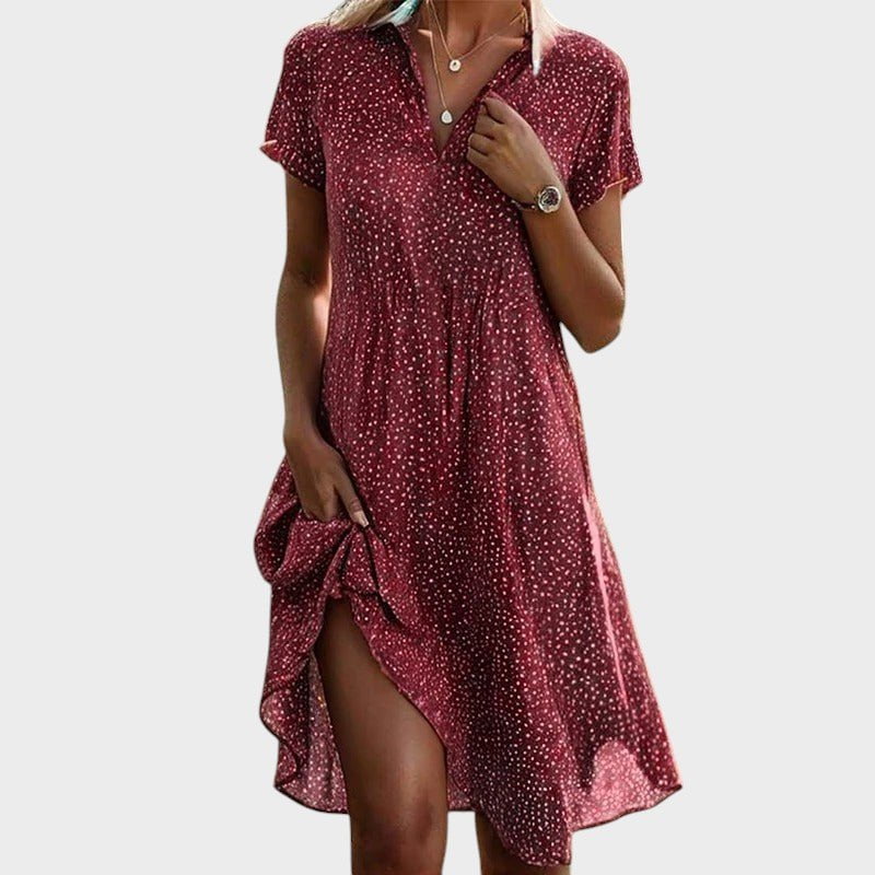Juliette - robe midi à pois
