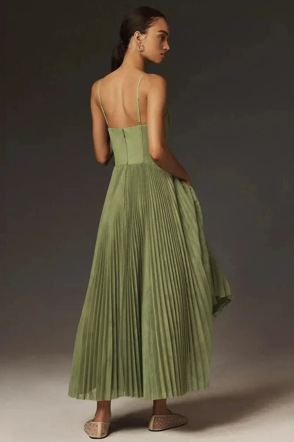 Lenoir™ | ROBE MIDI ÉLÉGANTE PLISSÉE