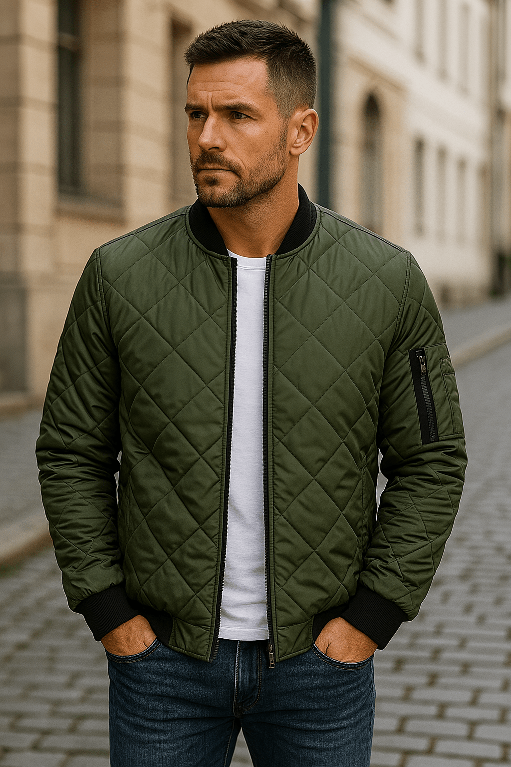 Lenoir™ | Veste en coton à motif losange
