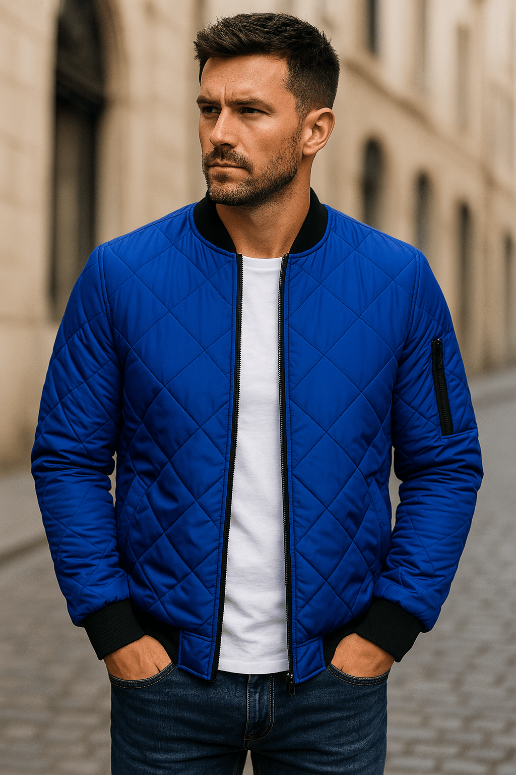 Lenoir™ | Veste en coton à motif losange