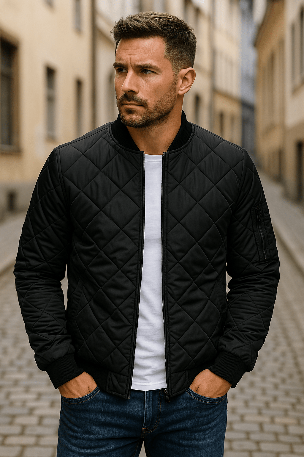 Lenoir™ | Veste en coton à motif losange