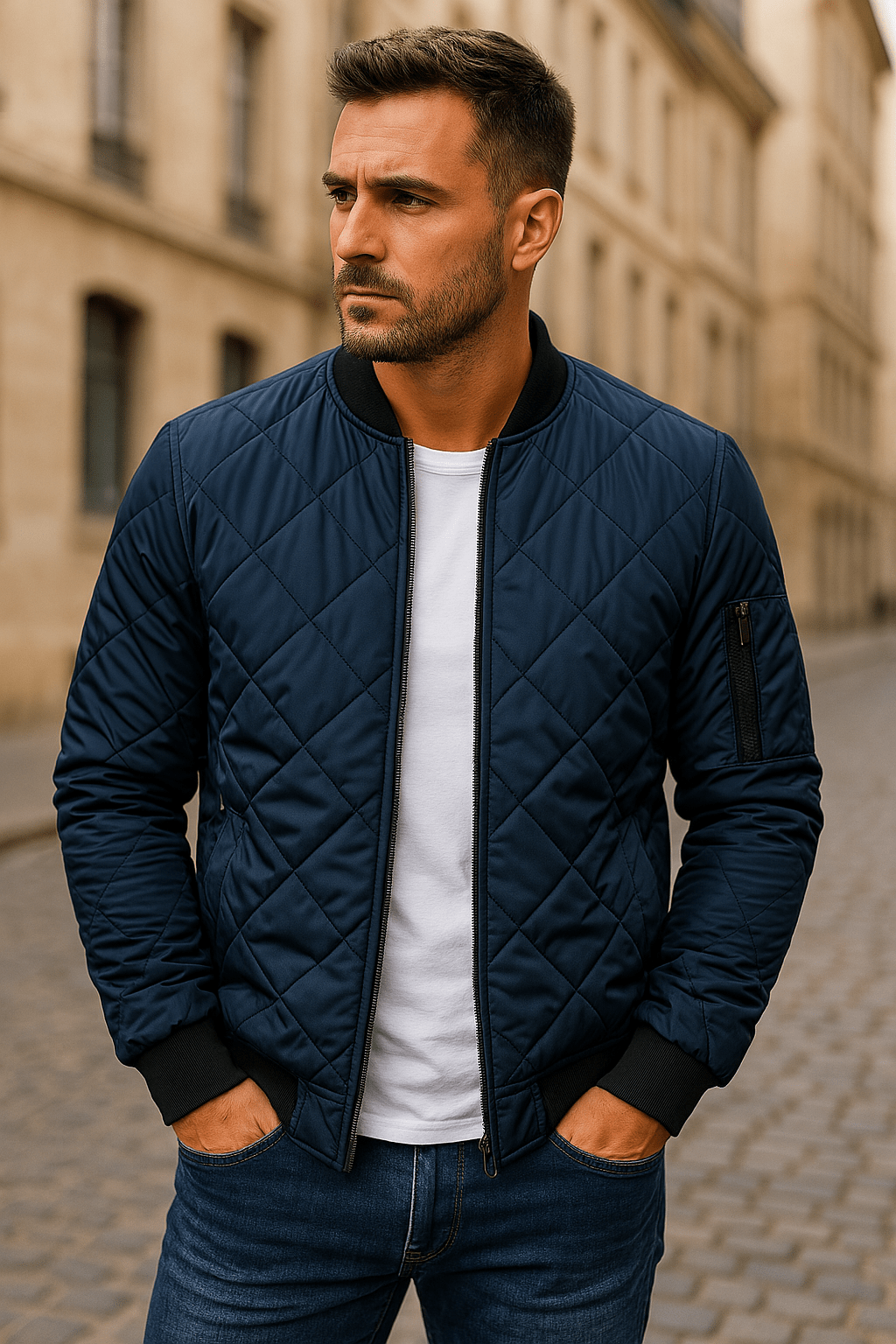 Lenoir™ | Veste en coton à motif losange