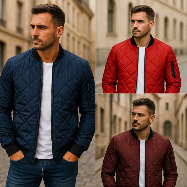 Lenoir™ | Veste en coton à motif losange