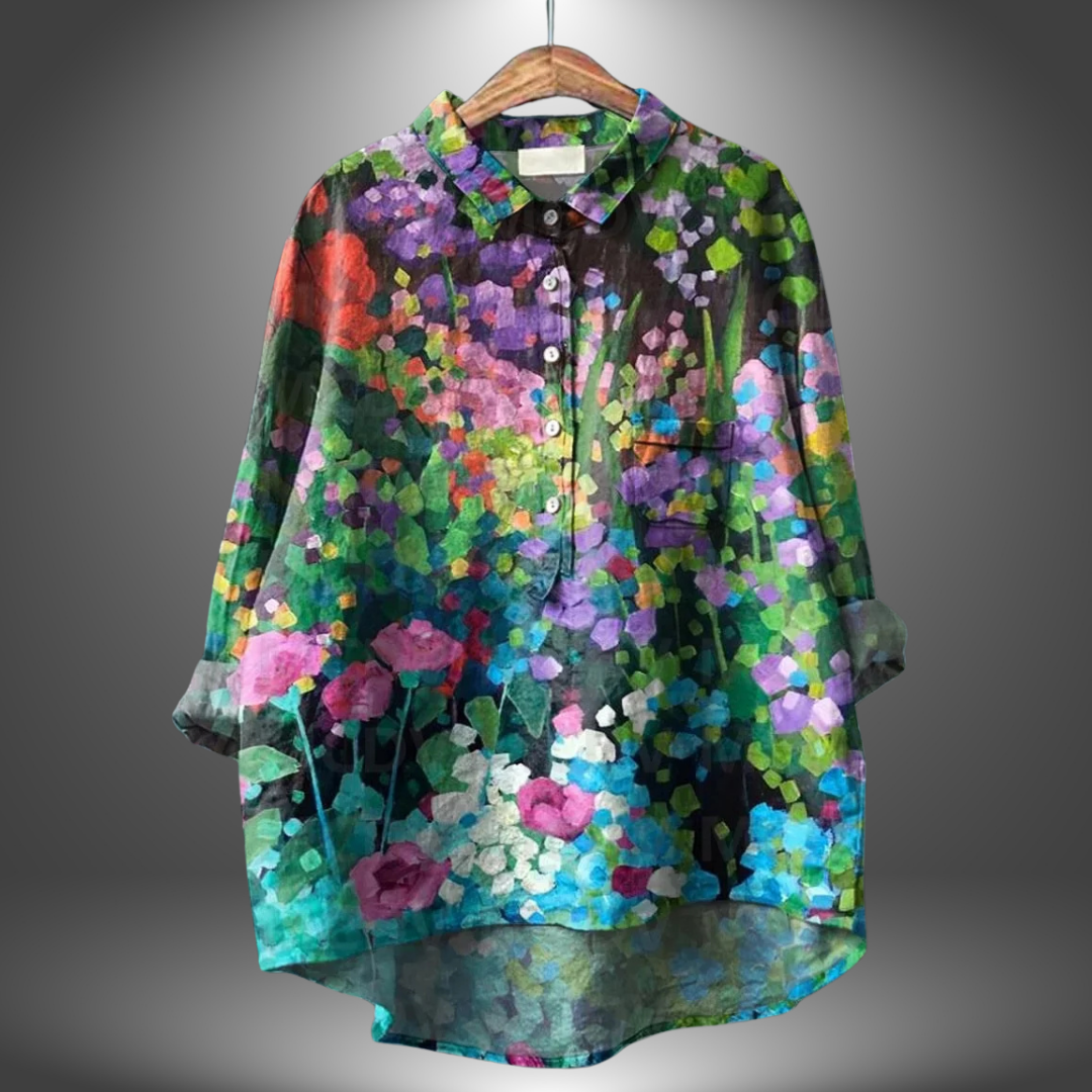 Colette | Chemise Florale Artisanale pour Femme