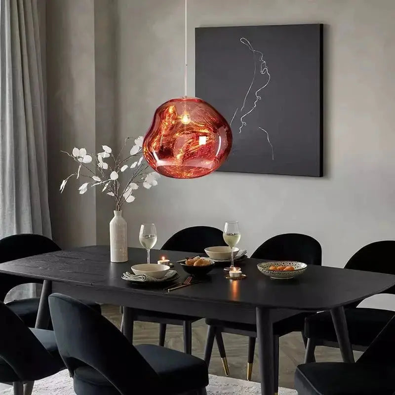 Suspension Melt artisanale – Lumière chaleureuse & design artistique