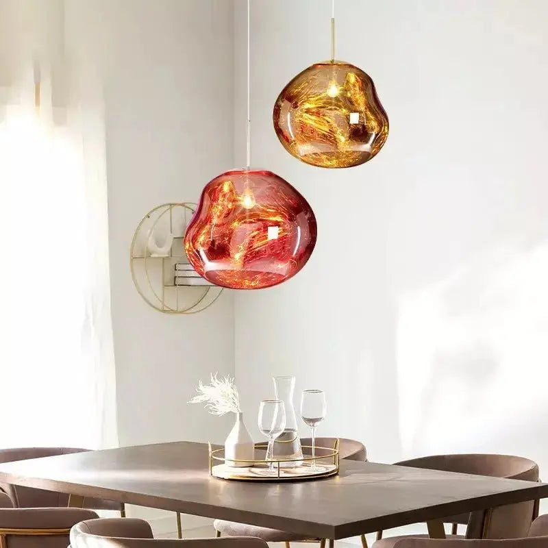 Suspension Melt artisanale – Lumière chaleureuse & design artistique