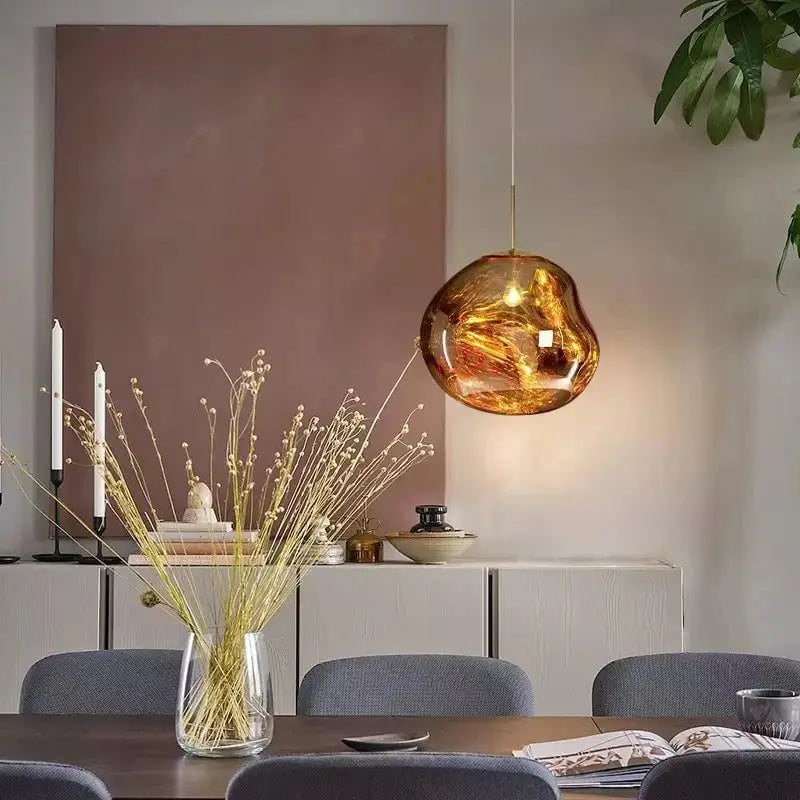 Suspension Melt artisanale – Lumière chaleureuse & design artistique