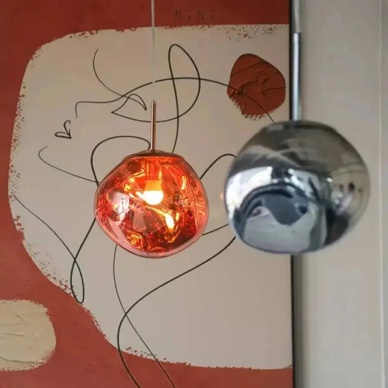 Suspension Melt artisanale – Lumière chaleureuse & design artistique