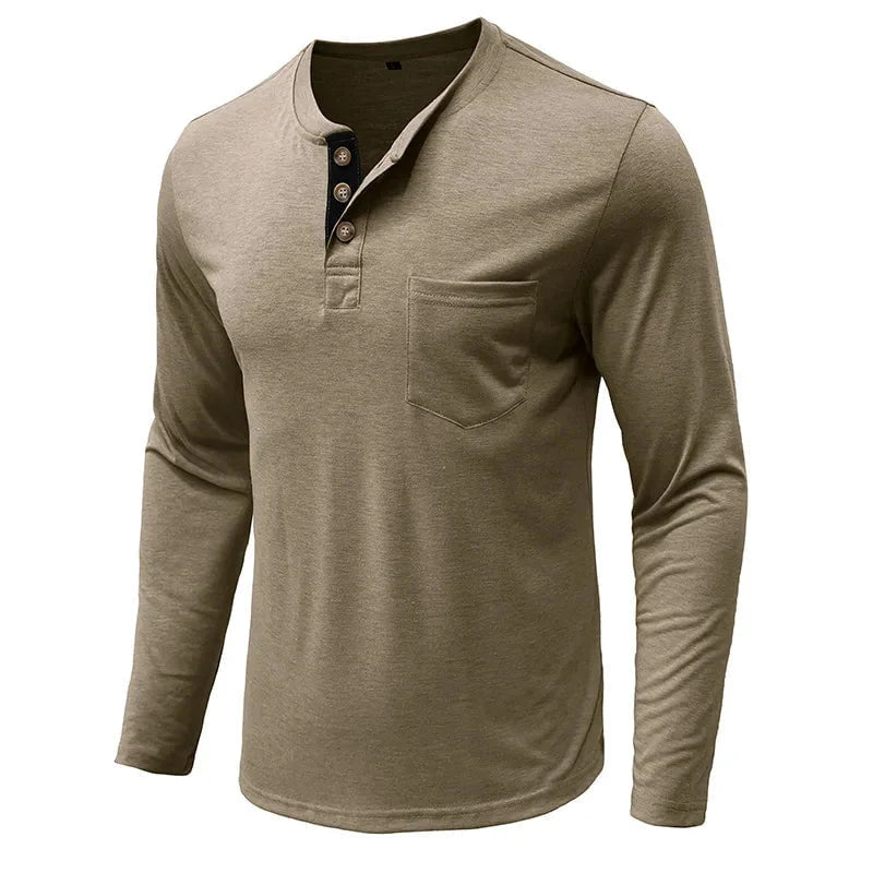 Henrik™ – Henley Manches Longues Premium