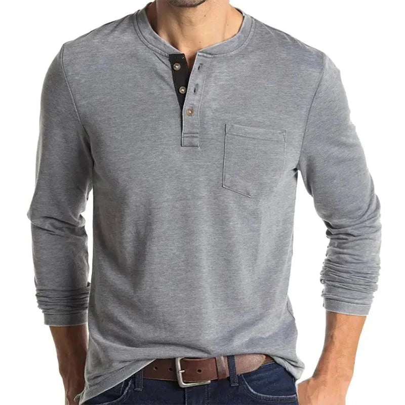 Henrik™ – Henley Manches Longues Premium