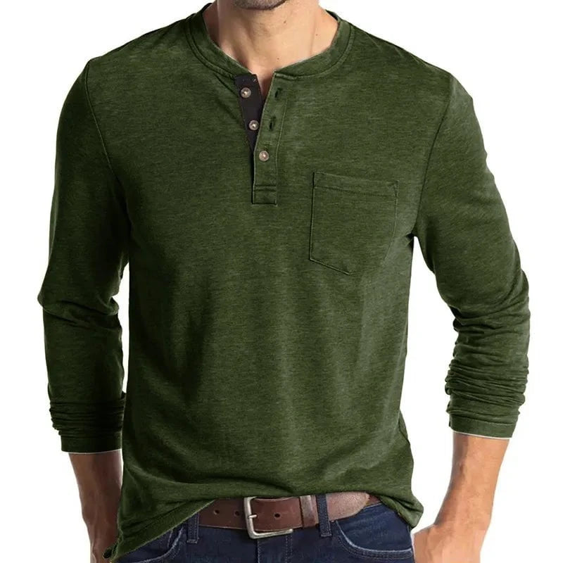 Henrik™ – Henley Manches Longues Premium