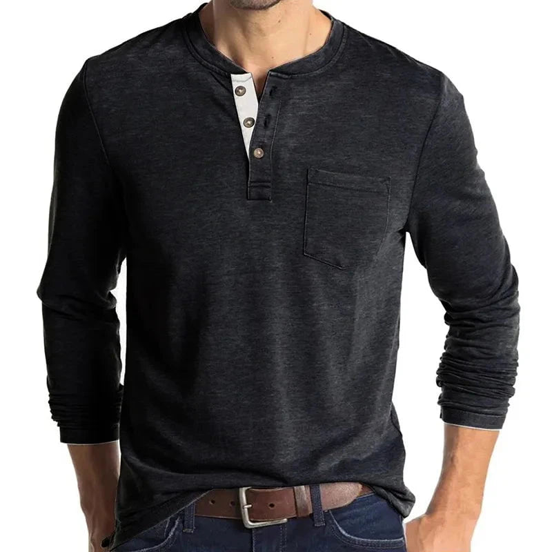 Henrik™ – Henley Manches Longues Premium