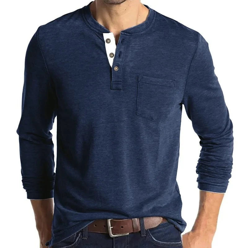 Henrik™ – Henley Manches Longues Premium