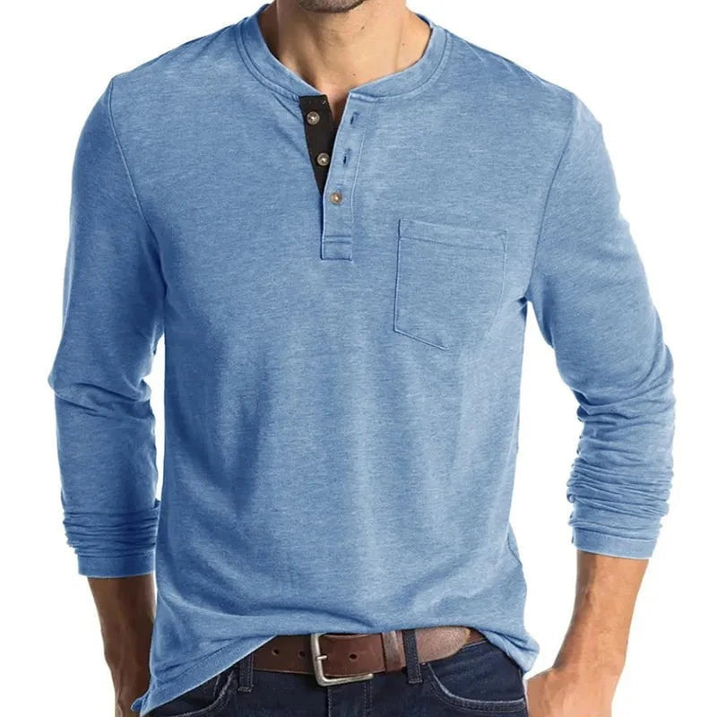 Henrik™ – Henley Manches Longues Premium