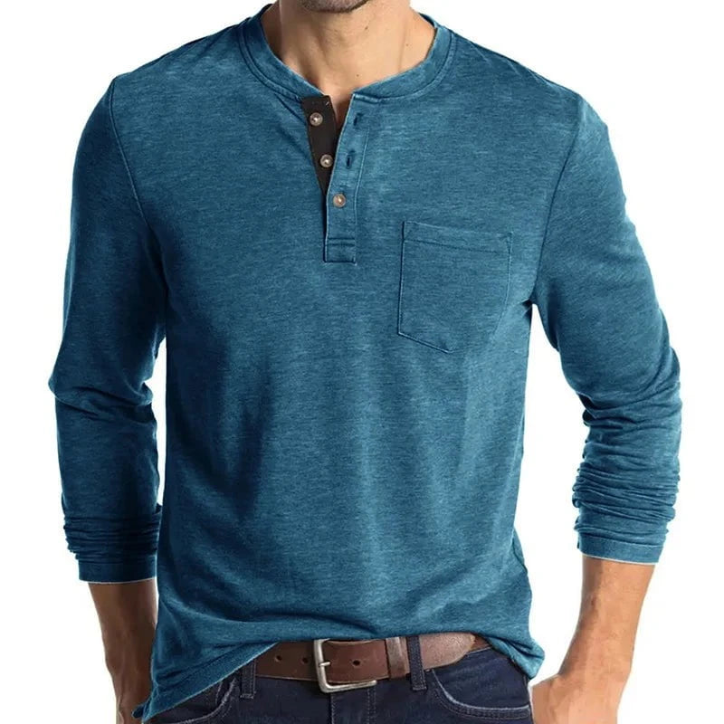 Henrik™ – Henley Manches Longues Premium
