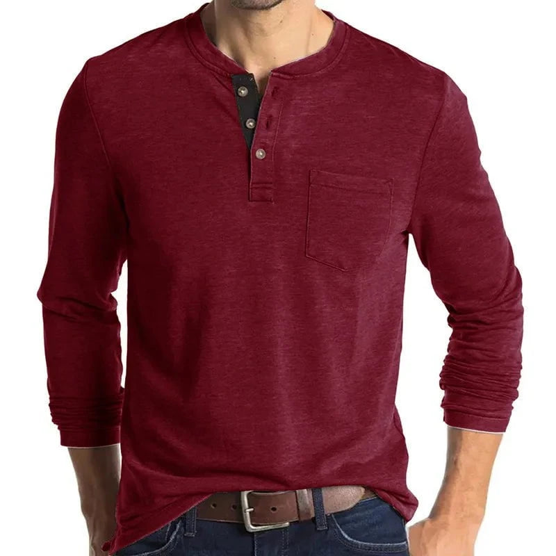 Henrik™ – Henley Manches Longues Premium