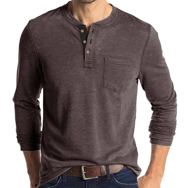 Henrik™ – Henley Manches Longues Premium
