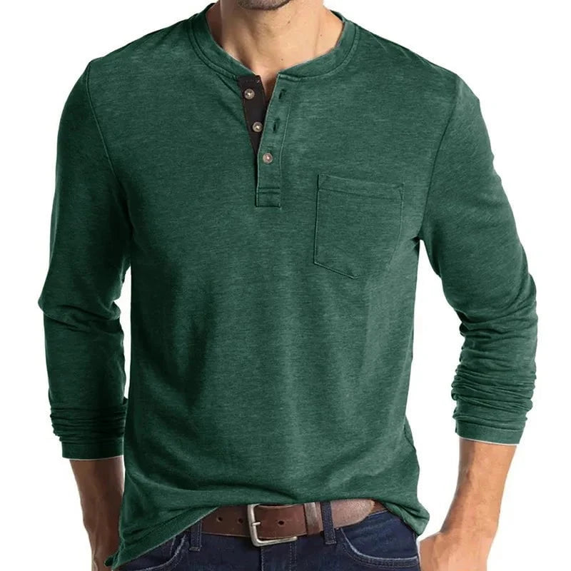 Henrik™ – Henley Manches Longues Premium