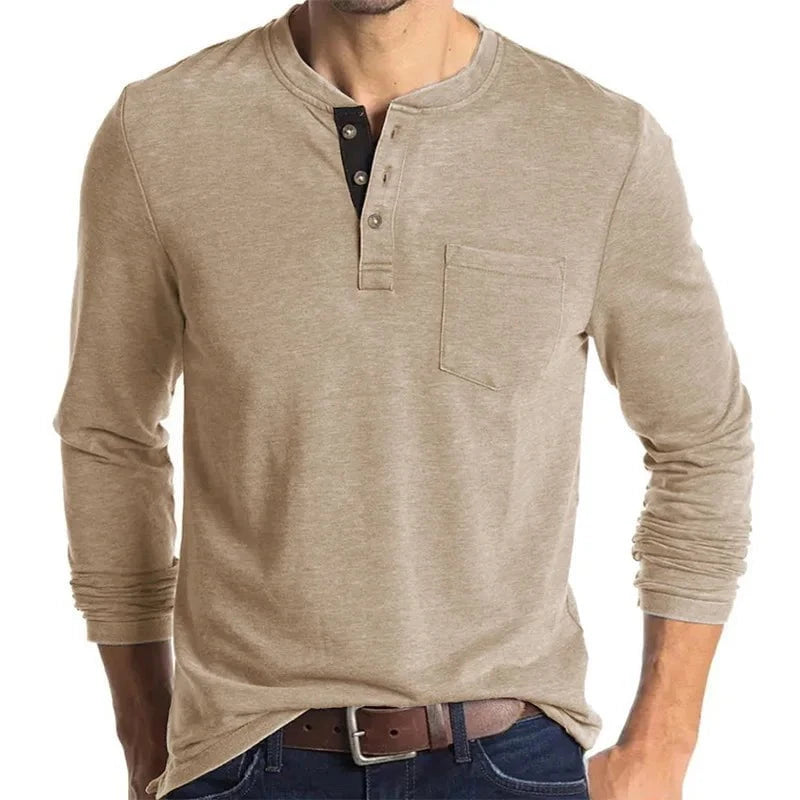 Henrik™ – Henley Manches Longues Premium