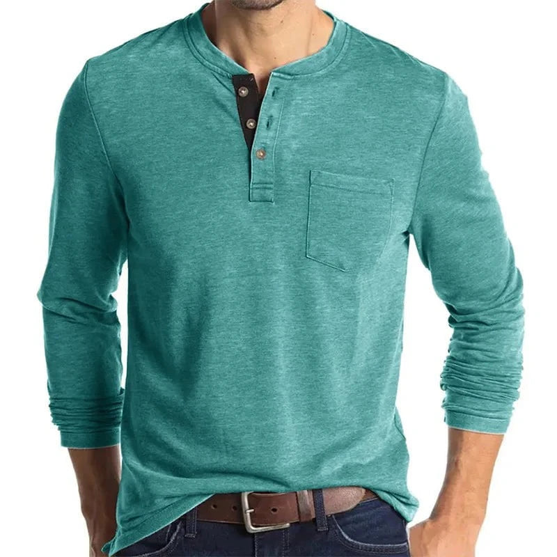 Henrik™ – Henley Manches Longues Premium