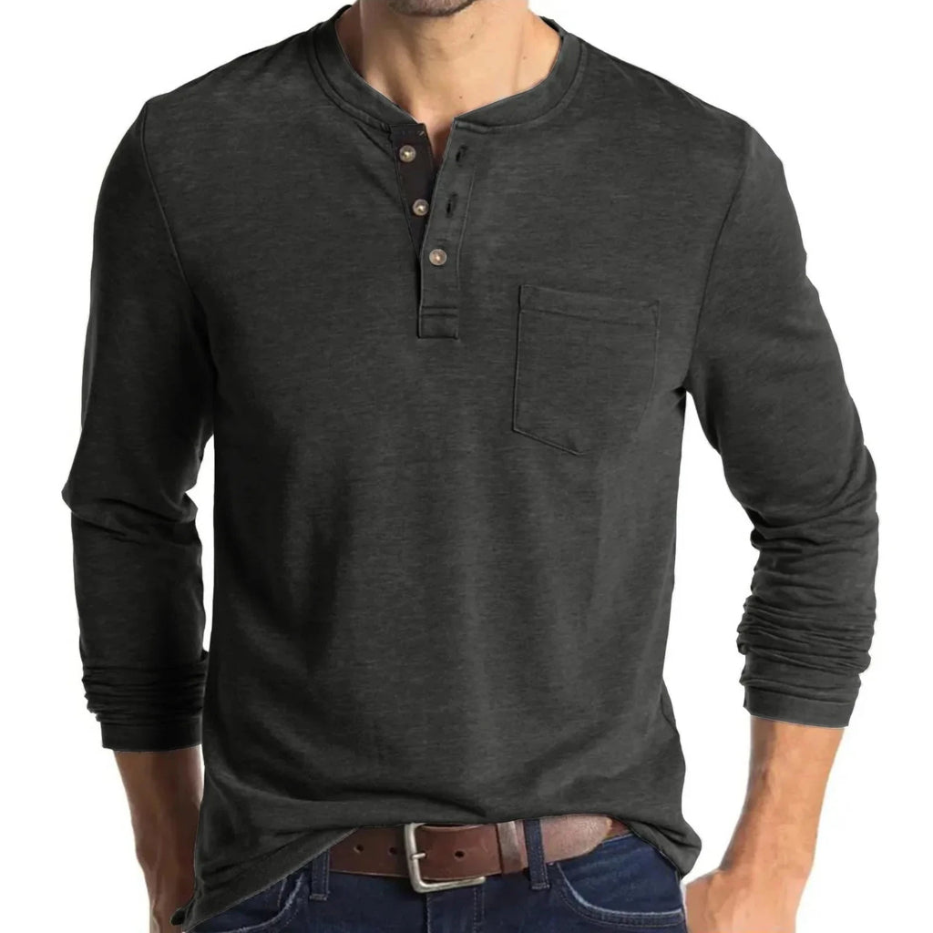 Henrik™ – Henley Manches Longues Premium