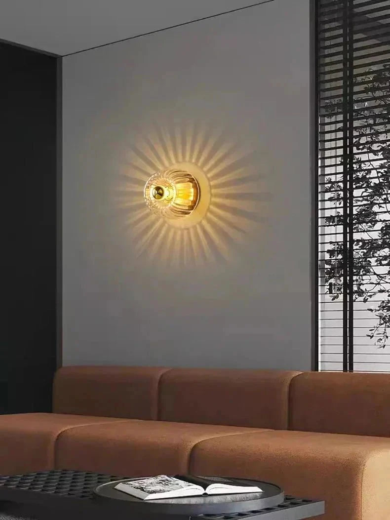 Applique murale Bauhaus Nordique artisanale – Verre soufflé à la main dans mon atelier