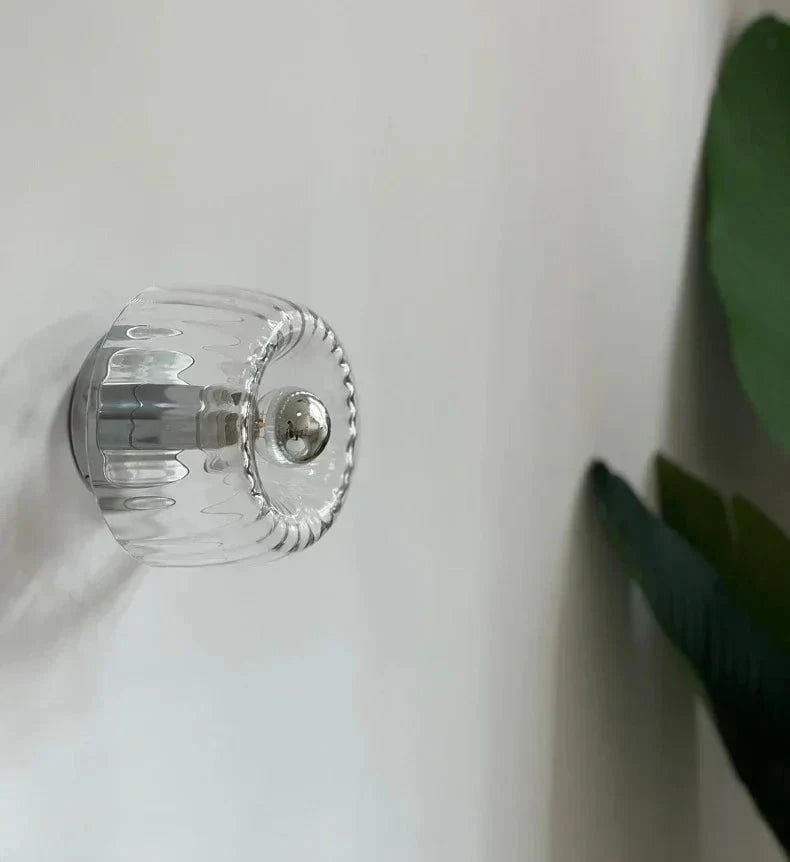 Applique murale Bauhaus Nordique artisanale – Verre soufflé à la main dans mon atelier