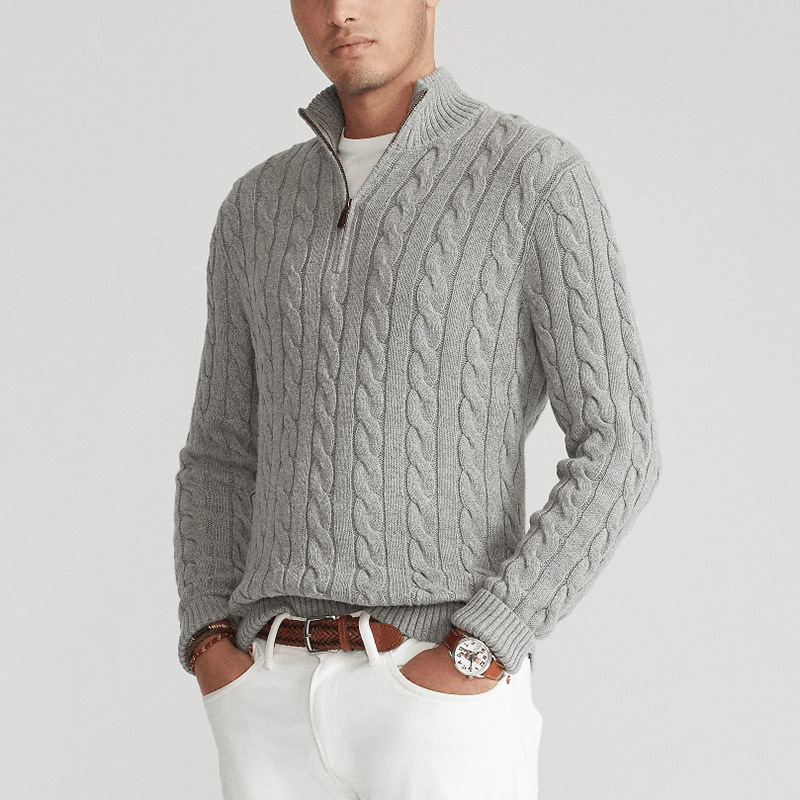 Nicolas | Pull Demi - Zip Style Old Money - Verona Botique