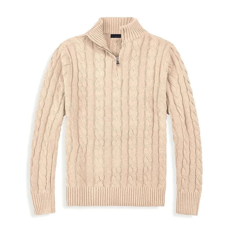 Nicolas | Pull Demi - Zip Style Old Money - Verona Botique