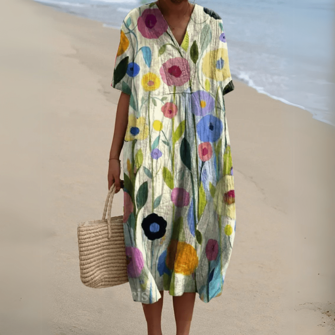 Nicole | Robe d'Été à Fleurs - Verona Botique