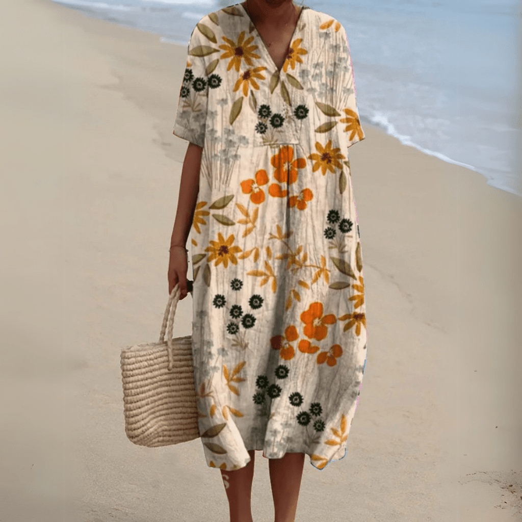 Nicole | Robe d'Été à Fleurs - Verona Botique