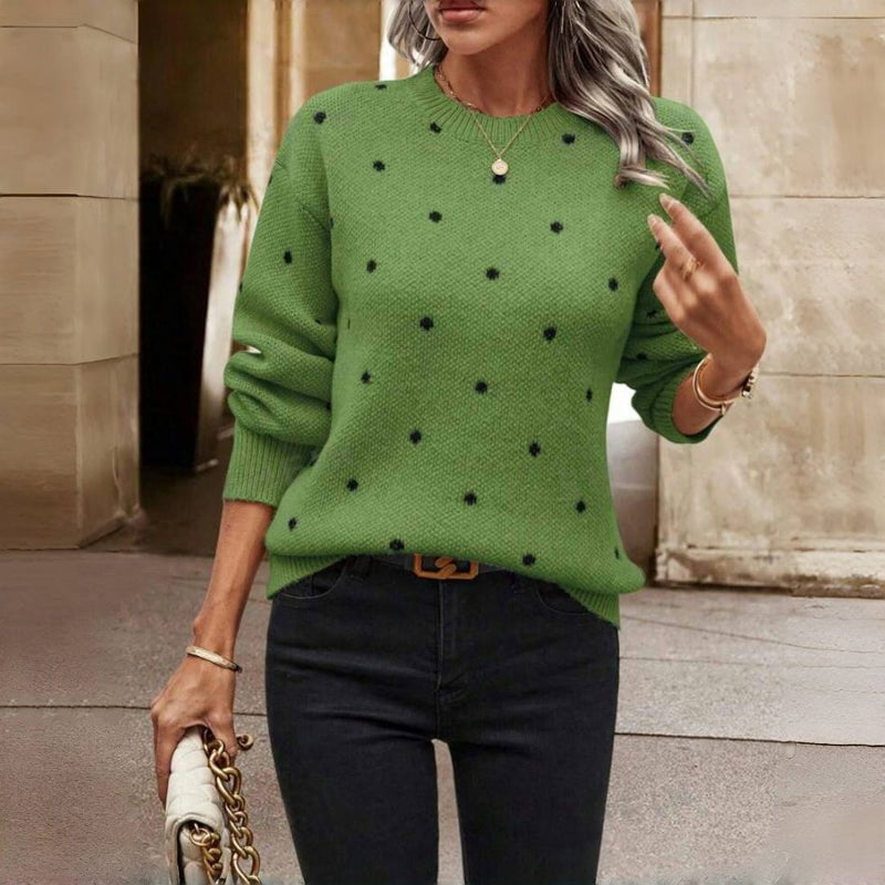 Noella | Pull Tricoté À Pois - Verona Botique