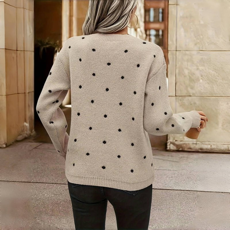 Noella | Pull Tricoté À Pois - Verona Botique