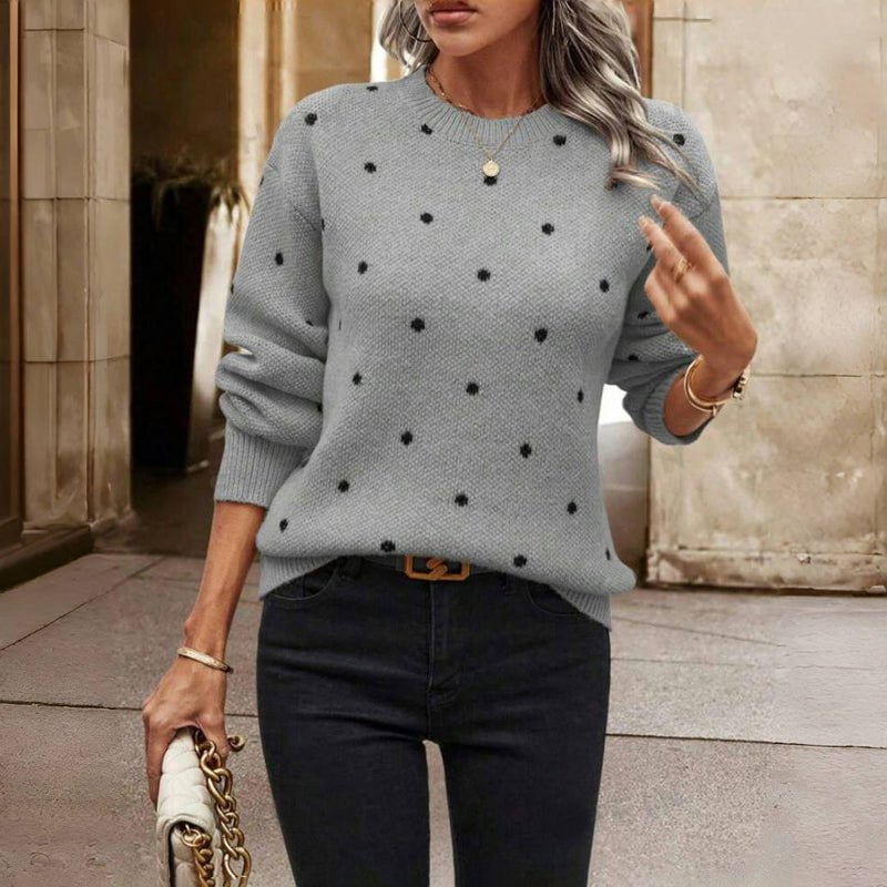 Noella | Pull Tricoté À Pois - Verona Botique