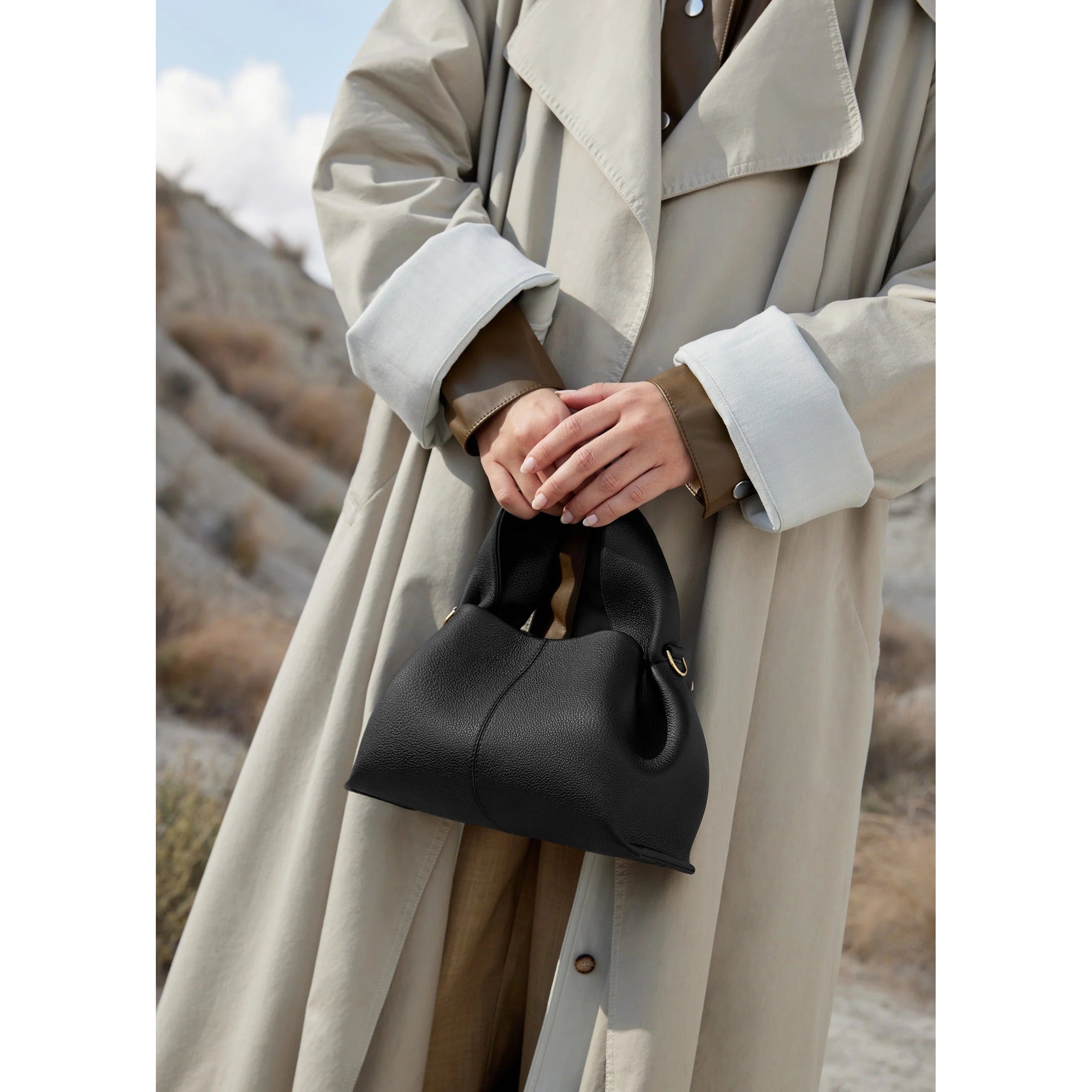 Noora™ – Sac cabas en cuir souple