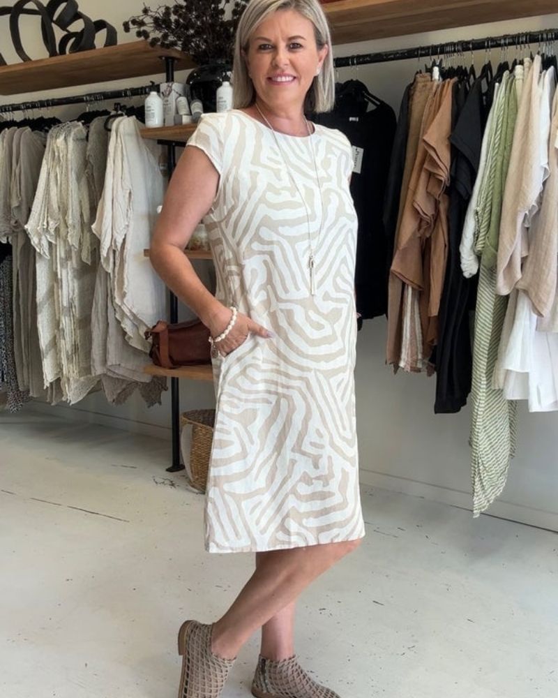 Nylah | Robe D'été À Col Rond - Verona Botique