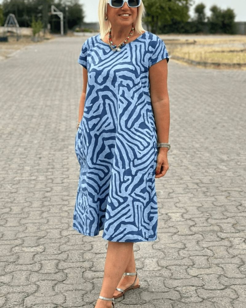 Nylah | Robe D'été À Col Rond - Verona Botique