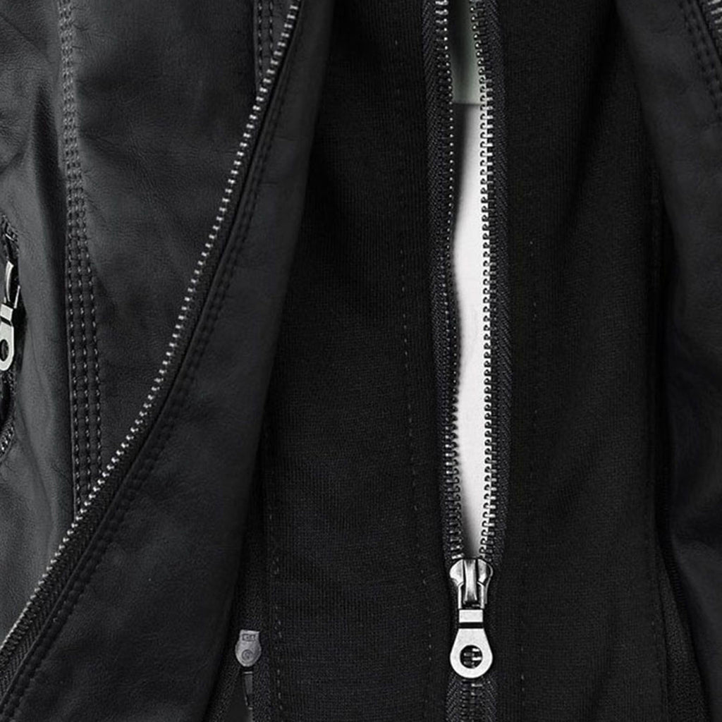 Odessa | Veste En Cuir Imperméable À Capuche - Verona Botique