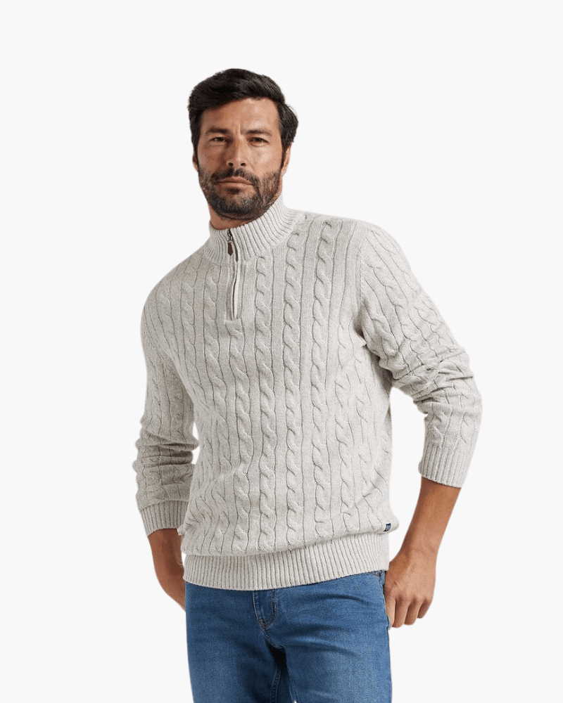 Édouard™ – Pull demi-zip côtelé