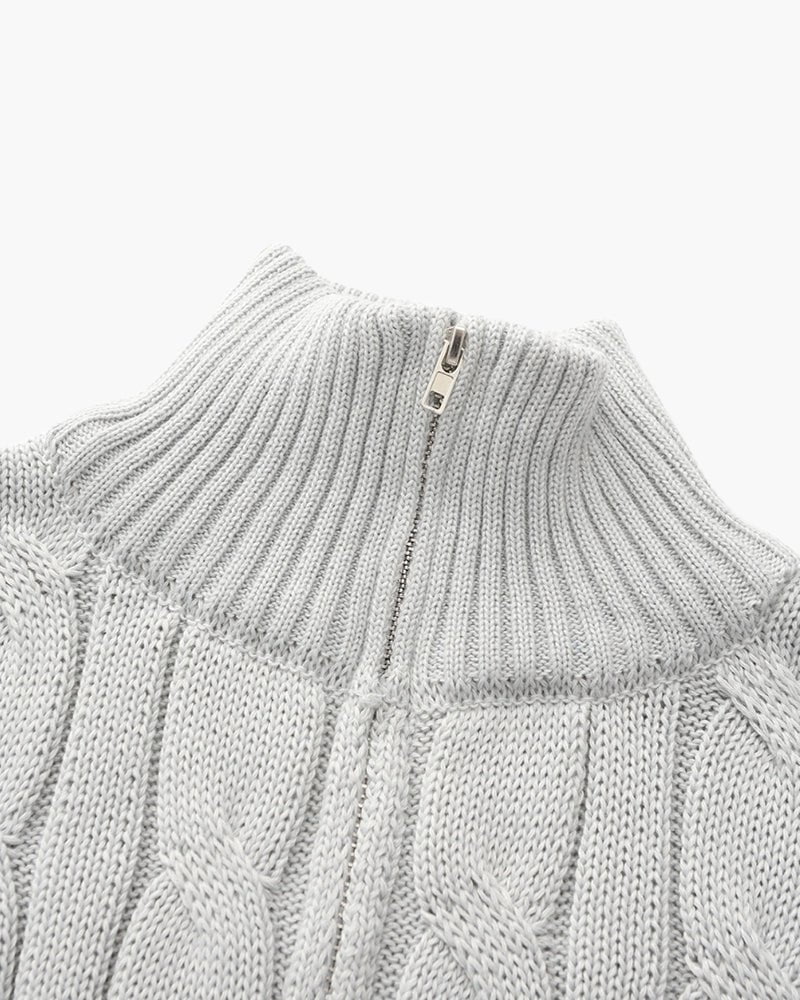 Édouard™ – Pull demi-zip côtelé