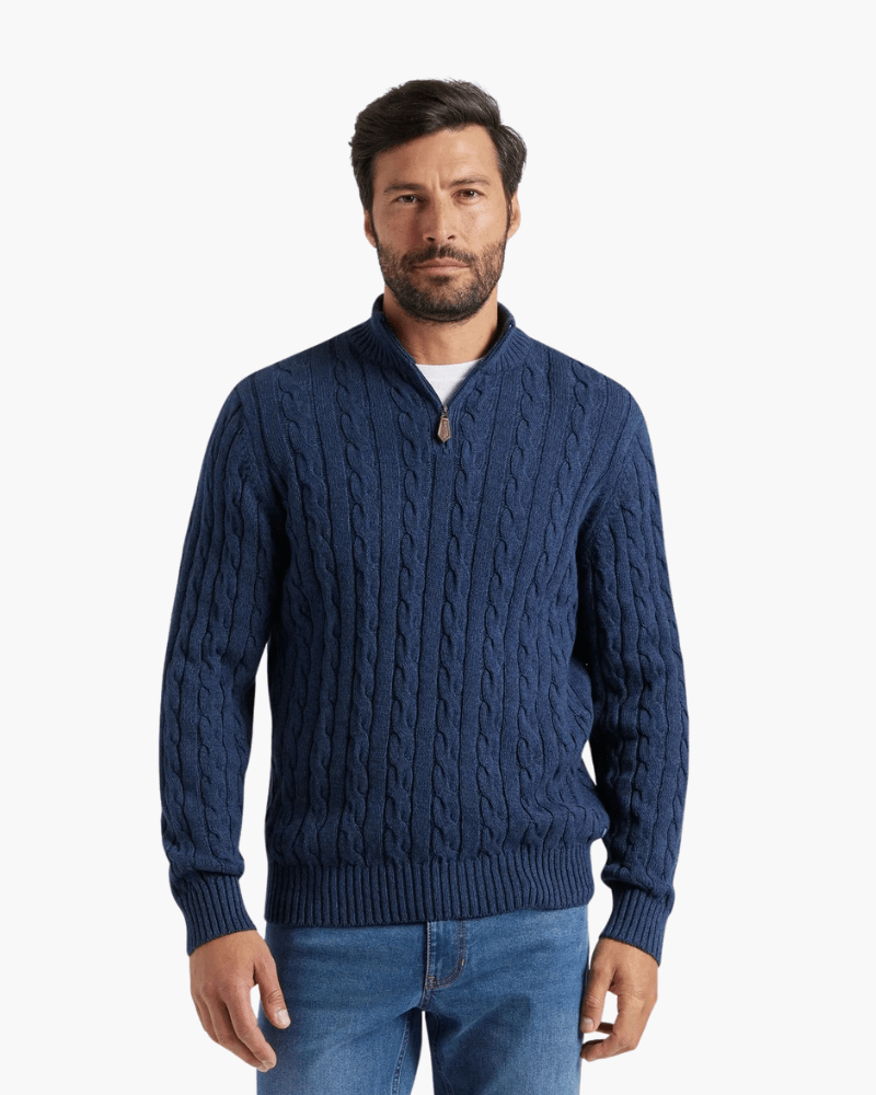 Édouard™ – Pull demi-zip côtelé