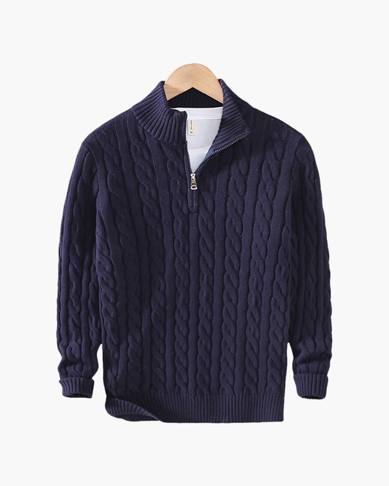 Édouard™ – Pull demi-zip côtelé