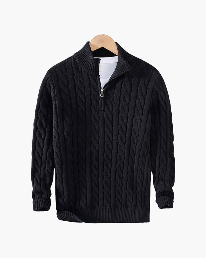 Édouard™ – Pull demi-zip côtelé