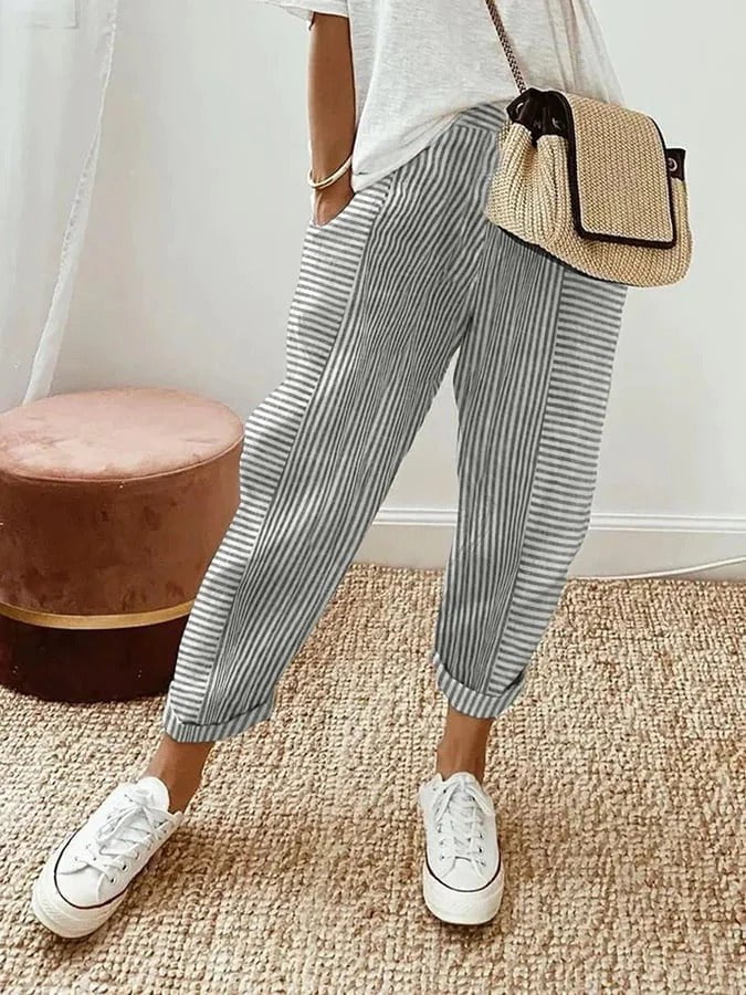 Pantalon Rayé Lore - Verona Botique