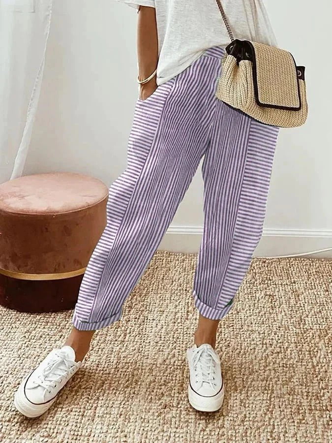 Pantalon Rayé Lore - Verona Botique