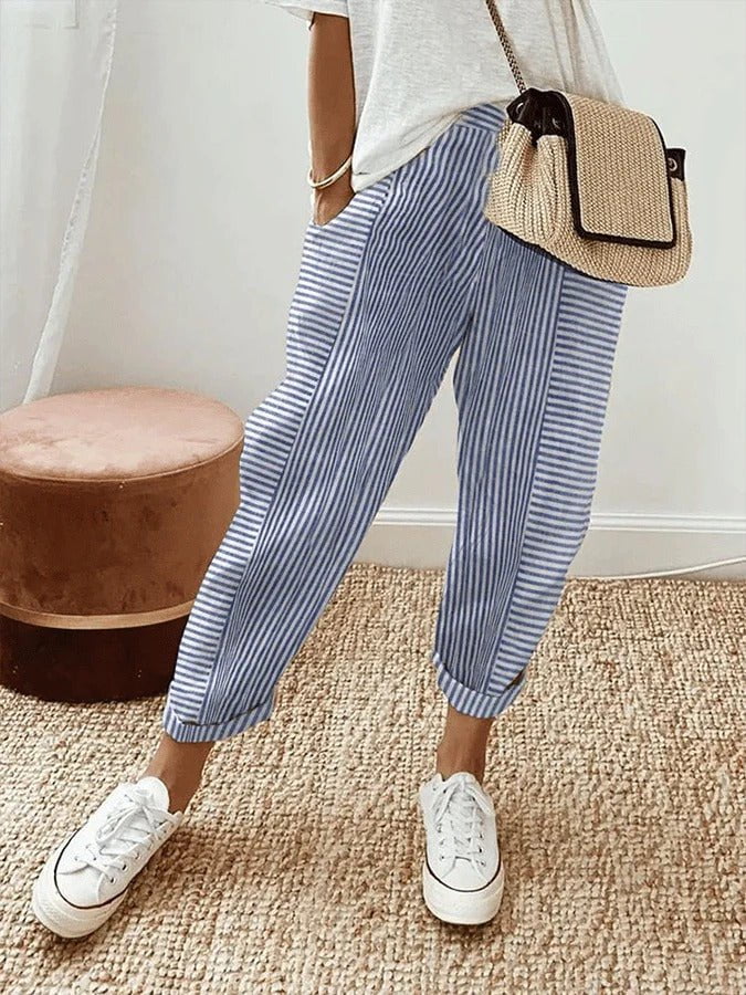 Pantalon Rayé Lore - Verona Botique