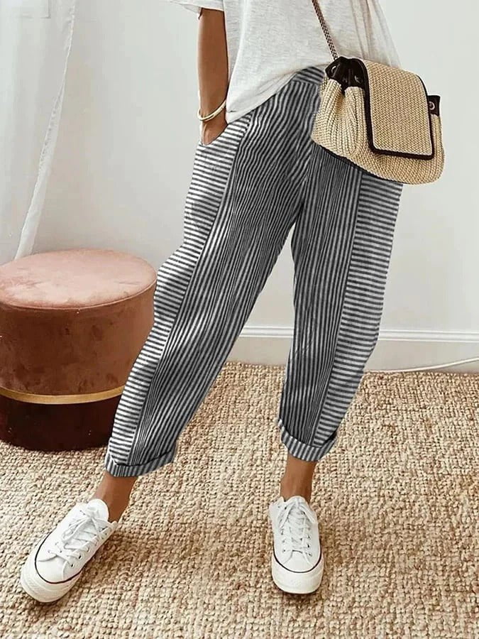Pantalon Rayé Lore - Verona Botique