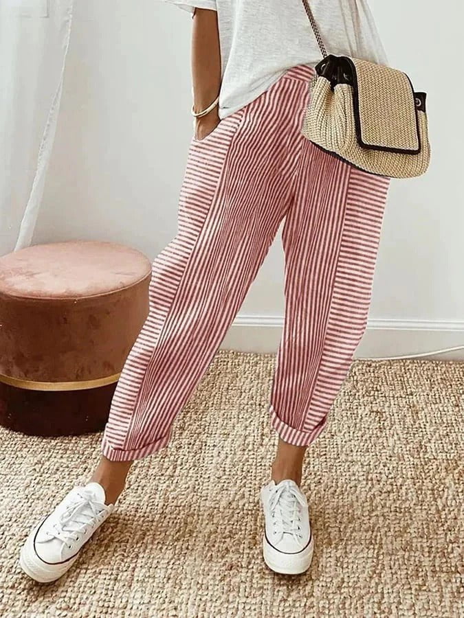 Pantalon Rayé Lore - Verona Botique