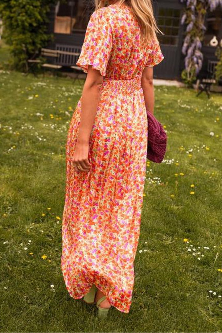 Pauline - Robe longue à fleurs - Verona Botique