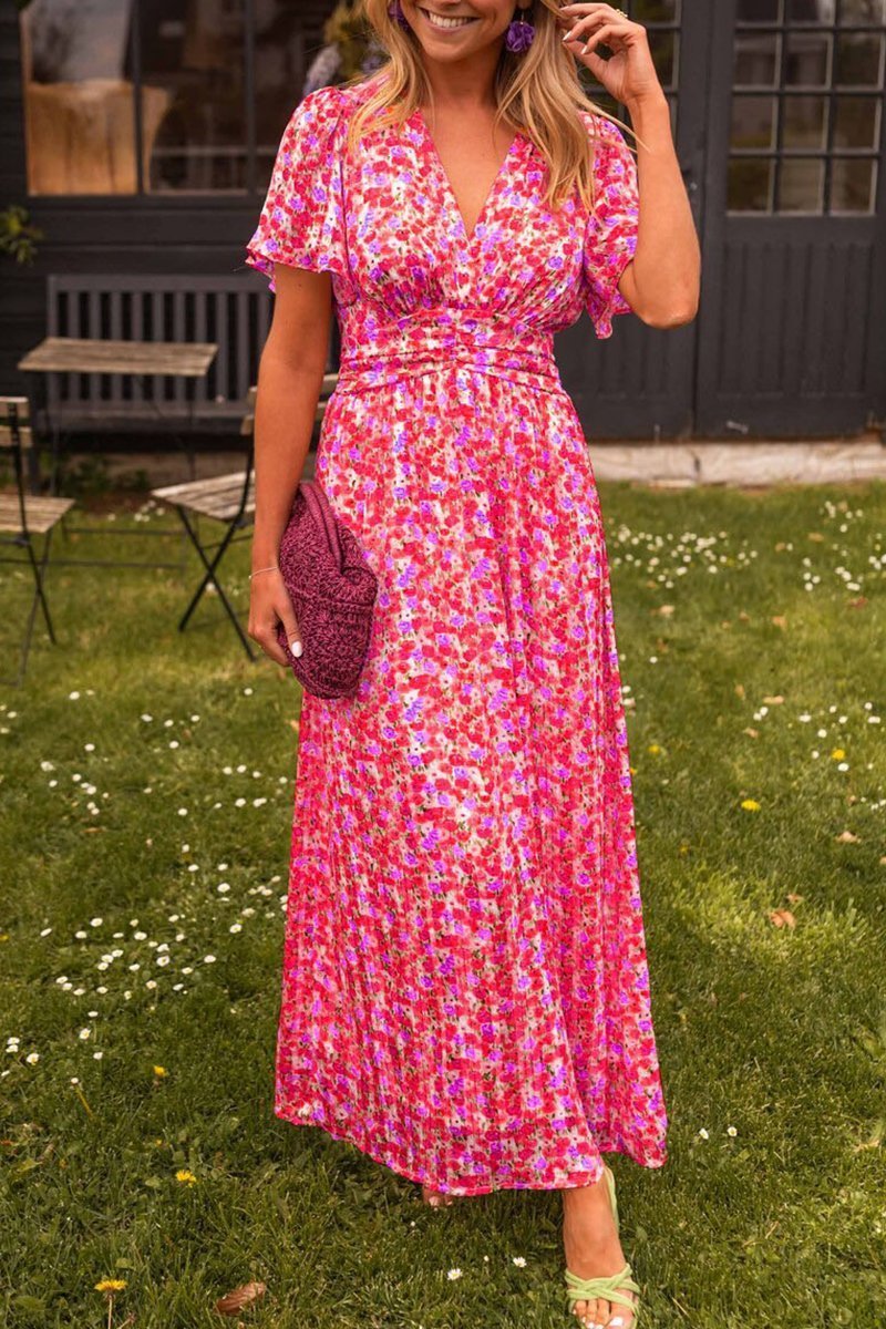 Pauline - Robe longue à fleurs - Verona Botique